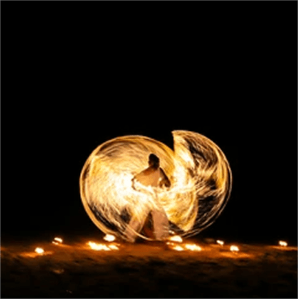 Fire Show on the Beach